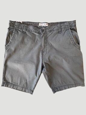 Projek Raw Men's Gray Chino Shorts Size 38 Aesthetic Casual Flat Front